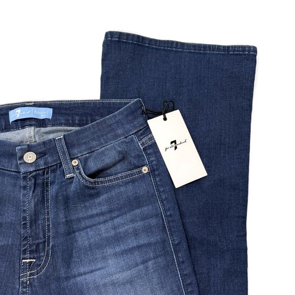 7 For All Mankind B(Air) Kimmie Form Fitted Bootcut Blue Jeans Womens 27 NWT - Picture 5 of 15